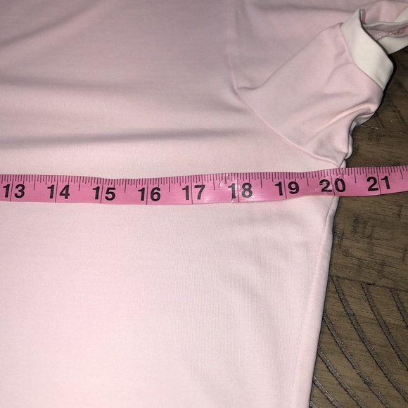 Burberry Golf Novo Check Plaid Collar Soft Pink White trim. Course 2 cocktails! - Picture 14 of 17